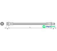 METZGER AUTOTEILE BRAKE HOSE 4110796 FOR FORD VOLVO