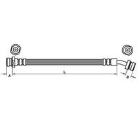 METZGER 4110833 Brake hose