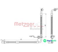 METZGER AUTOTEILE BRAKE HOSE 4110879 FOR MAZDA