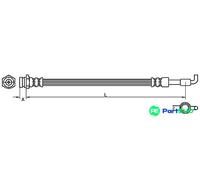METZGER AUTOTEILE BRAKE HOSE 4110880 FOR MAZDA