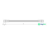 METZGER AUTOTEILE BRAKE HOSE 4110899 FOR MERCEDES-BENZ