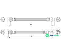 METZGER AUTOTEILE BRAKE HOSE 4111074 FOR HONDA