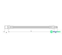 METZGER AUTOTEILE BRAKE HOSE 4111154 FOR SMART