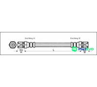 METZGER AUTOTEILE BRAKE HOSE 4111677 FOR OPEL