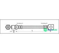 METZGER AUTOTEILE BRAKE HOSE 4111757 FOR OPEL