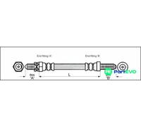 METZGER AUTOTEILE BRAKE HOSE 4112102 FOR FORD