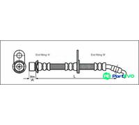 METZGER AUTOTEILE BRAKE HOSE 4112200 FOR TOYOTA