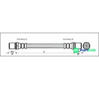 METZGER AUTOTEILE BRAKE HOSE 4112214 FOR TOYOTA