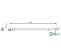 METZGER AUTOTEILE BRAKE HOSE 4112230 FOR MAZDA