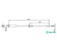 METZGER AUTOTEILE BRAKE HOSE 4112313 FOR FORD