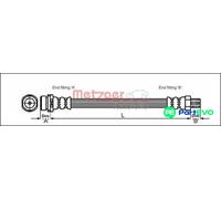 METZGER AUTOTEILE BRAKE HOSE 4112519 FOR FORD