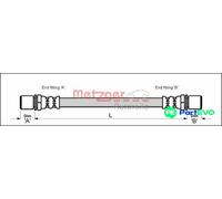 METZGER AUTOTEILE BRAKE HOSE 4113667 FOR TOYOTA