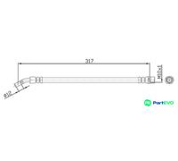 METZGER AUTOTEILE BRAKE HOSE 4113680 FOR OPEL SAAB