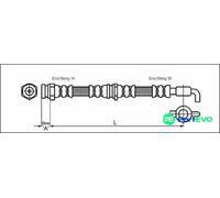 METZGER AUTOTEILE BRAKE HOSE 4114780 FOR MAZDA