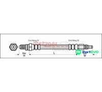 METZGER AUTOTEILE BRAKE HOSE 4114804 FOR FORD