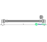 METZGER AUTOTEILE BRAKE HOSE 4115161 FOR HONDA