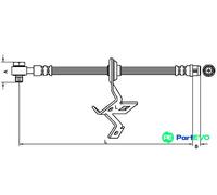 METZGER AUTOTEILE BRAKE HOSE 4116209 FOR MERCEDES-BENZ