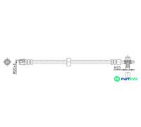 METZGER AUTOTEILE BRAKE HOSE 4116215 FOR SEAT VW