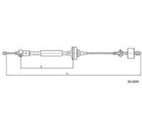 METZGER AUTOTEILE Clutch Actuation Cable 10.2890 For Dacia Lada 1133/681 mm