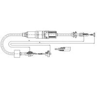 METZGER AUTOTEILE Clutch Cable 10.3442 1025/780 mm For VW