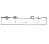 METZGER AUTOTEILE Clutch Cable Seilzug 19.208E for Seat VW 1065/804 mm