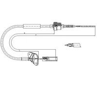 METZGER AUTOTEILE Clutch Release Cable 12.7201 For Fiat Ford 995/625 mm