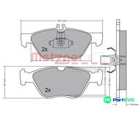BRAKE PAD SET DISC BRAKE 1170065 FOR MERCEDES-BENZ C-CLASS/Break/T-Model CLK