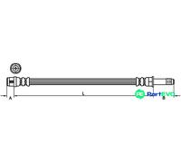 METZGER AUTOTEILE FRONT LEFT RIGHT BRAKE HOSE 4110482