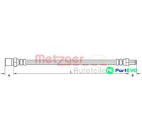 METZGER AUTOTEILE FRONT LEFT RIGHT BRAKE HOSE 4111379 FOR ALFA ROMEO