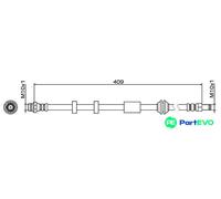 METZGER AUTOTEILE FRONT LEFT RIGHT BRAKE HOSE 4111468 FOR VOLVO