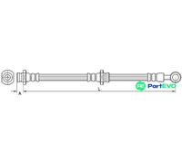 METZGER AUTOTEILE FRONT RIGHT BRAKE HOSE 4110670 FOR HYUNDAI KIA
