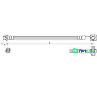 METZGER AUTOTEILE FRONT RIGHT BRAKE HOSE 4111625 FOR OPEL VAUXHALL