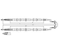 METZGER 11.5864 Hand brake cable