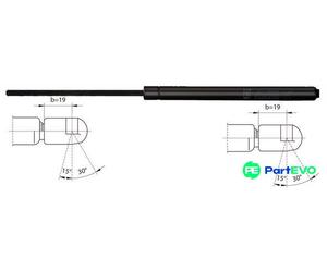 METZGER AUTOTEILE REAR LEFT RIGHT BOOT/CARGO AREA GAS SPRING 2110491 FOR FIAT