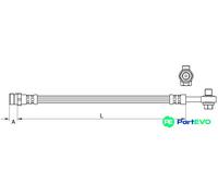 METZGER AUTOTEILE REAR LEFT RIGHT BRAKE HOSE 4111477 FOR AUDI SEAT VW
