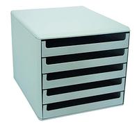 Metzger & Mendle 5 Drawer Unit A4-C4 Light grey/light grey