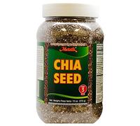 Metztli Chia Seeds, Superfood, Source of Fibre, Gluten-Free, Sugar-Free, Sodium-Free, 13 Oz, Jar