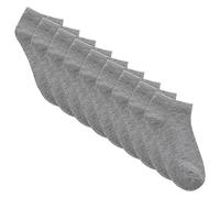 Metzuyan 9 Pairs Boys Girls Kids Plain Bamboo Ankle Socks Trainer Liner Size from Grey UK 9-12