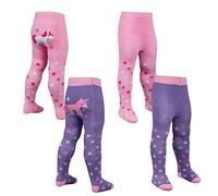 Metzuyan BABIES 1PR PATCH PANEL TIGHTS W/GRIPPERS UNICORN + OWL & LADYBIRD