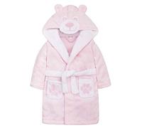 Metzuyan Baby Boys & Girls Teddy Bear Hooded Dressing Gown Pink 6-12 Months