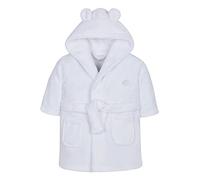 Metzuyan Baby Girls Boys Dressing Gown Fleece Snuggle Robe Hooded Novelty Newborn Gift White 0-6 m