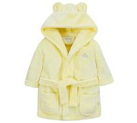 Metzuyan Baby Girls Boys Dressing Gown Fleece Snuggle Robe Hooded Novelty Newborn Gift Yellow 18-24 Months