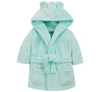 Metzuyan Baby Girls Boys Dressing Gown Fleece Snuggle Robe Hooded White Pink Grey Blue Red Novelty Newborn Green 6-12 Months
