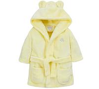 Metzuyan Baby Girls Boys Dressing Gown Fleece Snuggle Robe Hooded White Pink Grey Blue Red Novelty Newborn Yellow 0-6 Months