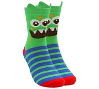 Metzuyan Boys Monsters Cute Colorful Funny Odd Cool Socks Novelty Cotton Rich Ears 6-3.5
