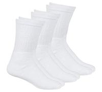 Metzuyan Childrens Boys Sports Socks Plain White School Cotton Rich 3 Pack Size UK 4-6