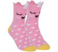 Metzuyan Girls Animals Cute Funny Dog Cat Unicorn Odd Cool Socks Novelty Cotton Rich 9-12