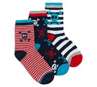 Metzuyan Kids Boys Cotton Rich Novelty Socks Camo Designed Stripe Skull Size 12.5-3.5