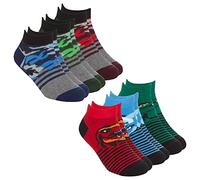 Metzuyan Kids Boys Cotton Rich Socks Novelty Trainer Liner Low Cut Socks Dino Camo Designed 12.5-3.5
