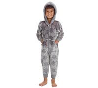 Metzuyan Kids Boys Onesie All in One One Piece Suit Boys Nightwear Jumpsuit Football 2-3 Years Grey